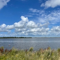 Day 3 Brunsbüttel - Büsum. Almost perfect conditions. #northseabiketour23