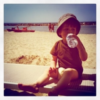 we made it to the beach. #tuscany