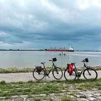 Day 1 - Hamburg - Glückstadt. #northseabiketour23