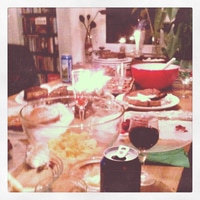 at the neighbors birthday party