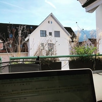 Current office. Let’s hope at least the weather stays a little bit like that.