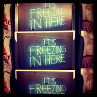 it's freezing outside