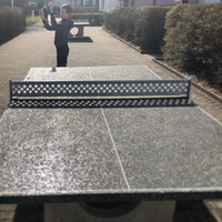 Playing pingpong outside in February