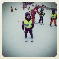 first ski adventure of J