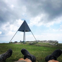 Resting on the summit