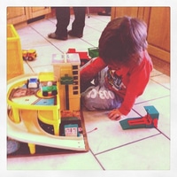 fisher price garage ftw!