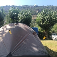 Made it to the next place. Before the rain. 43 km and lots of up and down. Not the easiest start ;) tomorrow, free day. We stay here.