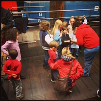 perfect weather for a kinder byebye party in the museum