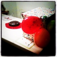 Present and cake are ready