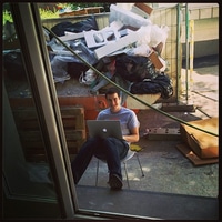 enjoying working in the sun @liip #l184