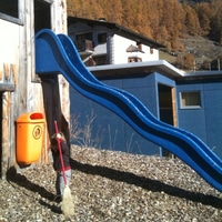 enjoying the sun in the engadin