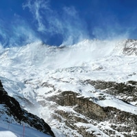 Sunny. But very windy.