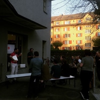 Open air @webtuesday with lightning talks.