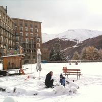 snowy engadin