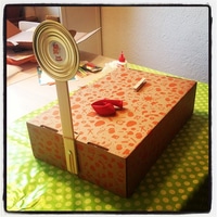 real life angry birds catapult in progress