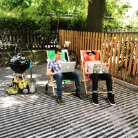 Liip ZH garden office extension. sponsored by Loic for today.