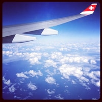 from our flight. we made it safely to New York.