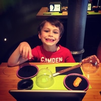 Traditional birthday boy menu.