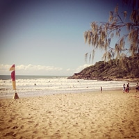 a Sunday at the beach.